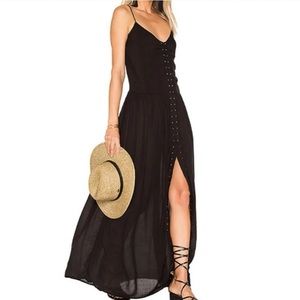 Indah maxi black dress